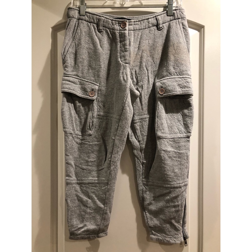 Theory Grey Jersey cargo jogger